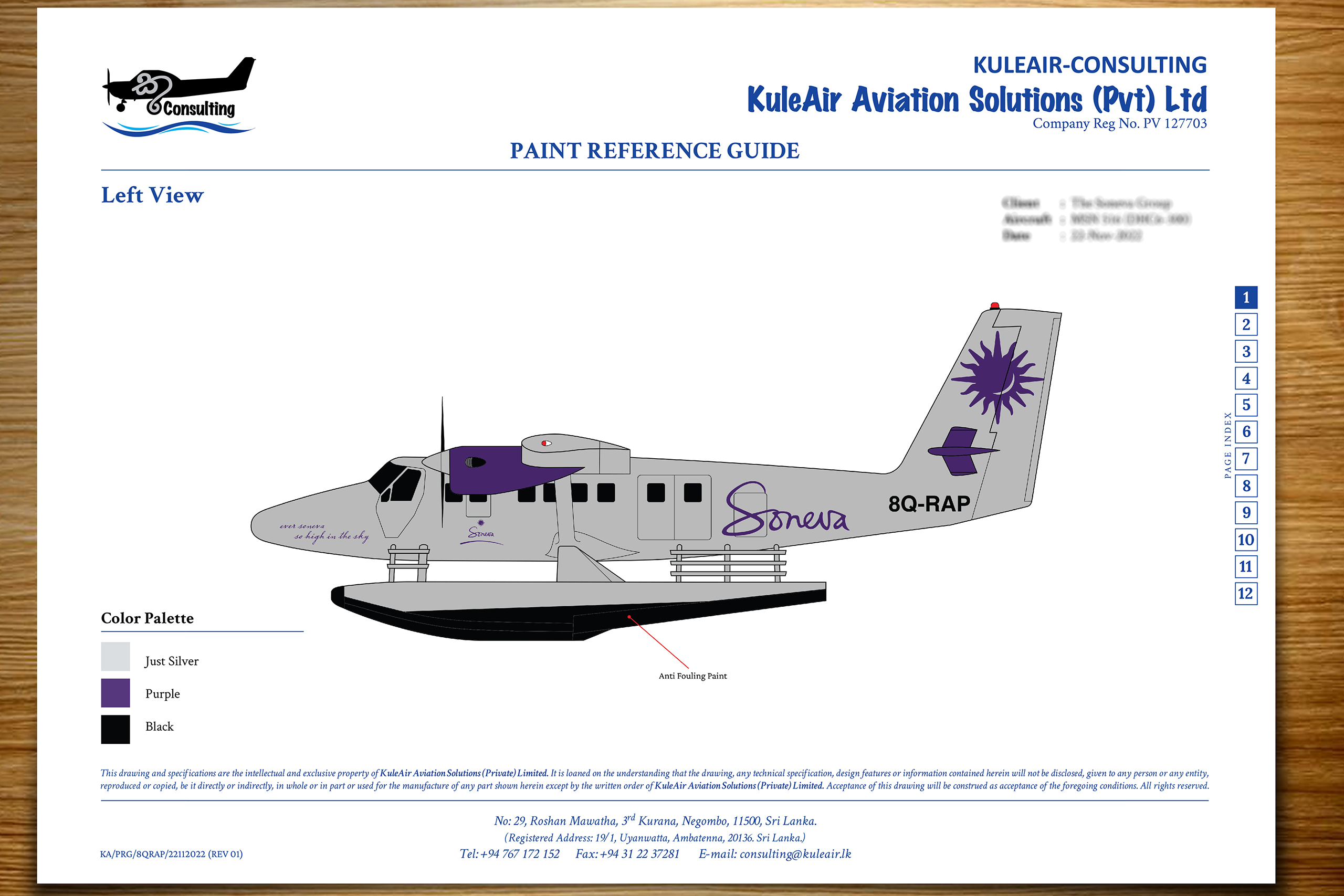 LIVERY OF SONEVA SEAPLANE